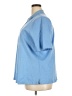 Appleseeds 100% Cotton Blue Short Sleeve Blouse Size 3X - photo 5