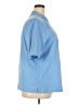 Appleseeds 100% Cotton Blue Short Sleeve Blouse Size 3X - photo 4