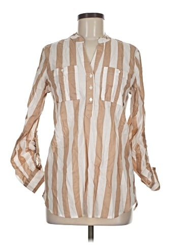 Eden & Olivia 3/4 Sleeve Button-Down Shirt (view 1)