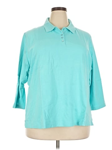 Appleseeds 3/4 Sleeve Button-Down Shirt (view 1)