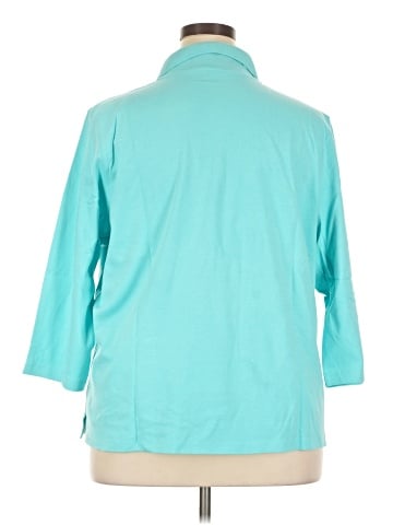 Appleseeds 3/4 Sleeve Button-Down Shirt (view 2)