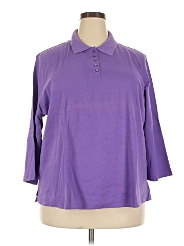 Appleseeds 3/4 Sleeve Button-Down Shirt (view 1)