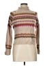 No Comment 100% Acrylic Stripes Tan Turtleneck Sweater Size L - photo 1