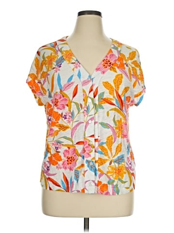 C&C California Short Sleeve Blouse (view 1)