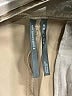 Anthropologie 100% Polyester Metallic Silver Shorts Size 14 Petite - photo 3