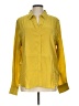 SPANX 100% Silk Yellow Long Sleeve Silk Top Size L - photo 1