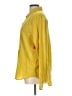 SPANX 100% Silk Yellow Long Sleeve Silk Top Size L - photo 5