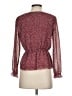 Madewell 100% Polyester Burgundy Long Sleeve Blouse Size XXS (estimated) - photo 2