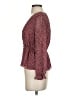 Madewell 100% Polyester Burgundy Long Sleeve Blouse Size XXS (estimated) - photo 5