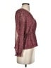 Madewell 100% Polyester Burgundy Long Sleeve Blouse Size XXS (estimated) - photo 4