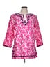 Talbots 100% Cotton Pink 3/4 Sleeve Blouse Size L - photo 1