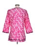 Talbots 100% Cotton Pink 3/4 Sleeve Blouse Size L - photo 2
