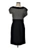 Spense Chevron-herringbone Black Cocktail Dress Size 10 - photo 1