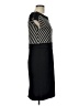 Spense Chevron-herringbone Black Cocktail Dress Size 10 - photo 4
