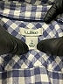 L.L.Bean 100% Cotton Checkered-gingham Blue Long Sleeve Button-Down Shirt Size S - photo 7