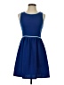 Soprano Solid Blue Casual Dress Size S - photo 1