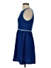 Soprano Solid Blue Casual Dress Size S - photo 5