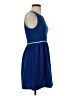 Soprano Solid Blue Casual Dress Size S - photo 4