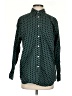 Karen Scott Polka Dots Green Long Sleeve Button-Down Shirt Size 1 - photo 1