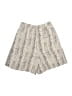 MNG Suit 100% Polyester Paisley Ivory Shorts Size 2 - photo 2