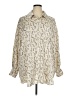 Entro 100% Polyester Paisley Ivory Long Sleeve Blouse Size 1X - photo 1