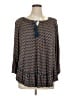 Faded Glory Blue 3/4 Sleeve Blouse Size 14 - 16 - photo 1