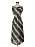 Bebe 100% Polyester Chevron-herringbone Silver Cocktail Dress Size S - photo 1