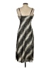 Bebe 100% Polyester Chevron-herringbone Silver Cocktail Dress Size S - photo 2