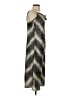 Bebe 100% Polyester Chevron-herringbone Silver Cocktail Dress Size S - photo 4