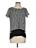 Olivia Moon Gray Short Sleeve Top Size XS - photo 1