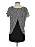 Olivia Moon Gray Short Sleeve Top Size XS - photo 2