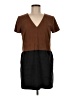 1.State Color Block Brown Casual Dress Size M - photo 1