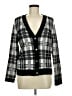 Talbots Plaid Black Cardigan Size M - photo 1