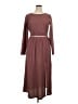 Lush Solid Burgundy Casual Dress Size XL - photo 1