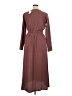 Lush Solid Burgundy Casual Dress Size XL - photo 2