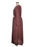 Lush Solid Burgundy Casual Dress Size XL - photo 5