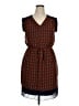 Enfocus 100% Polyester Paisley Brown Casual Dress Size 14 - photo 1