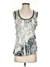A. Byer Silver Sleeveless Blouse Size S - photo 1
