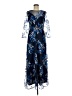 JS Collections 100% Polyester Blue Cocktail Dress Size 8 - photo 1