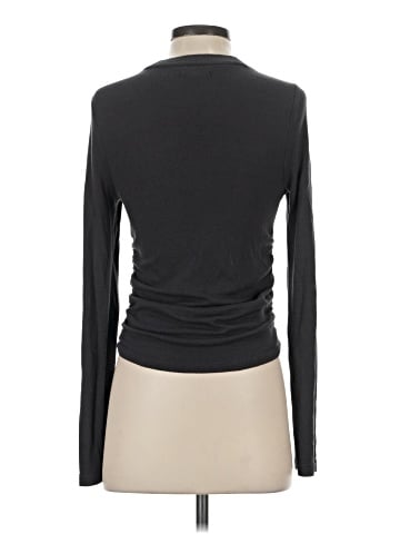 Madewell Brushed Jersey Ruched Long-Sleeve Tee (view 2)