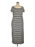 No Comment Stripes Ivory Casual Dress Size 3X - photo 1