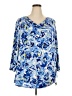 Dana Buchman Blue 3/4 Sleeve Blouse Size 3X - photo 1
