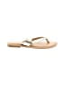 Antonio Melani Gold Flip Flops Size 8 - photo 1