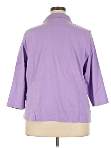 Appleseeds 3/4 Sleeve Button-Down Shirt (view 2)