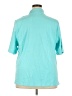 Appleseeds 100% Cotton Teal Short Sleeve Blouse Size 3X - photo 2