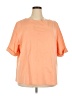 Appleseeds 100% Cotton Orange Short Sleeve Top Size 3X - photo 1