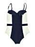 Tory Burch Color Block Blue One Piece Swimsuit Size M - photo 2