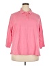 Appleseeds 100% Cotton Pink 3/4 Sleeve Button-Down Shirt Size 3X - photo 1