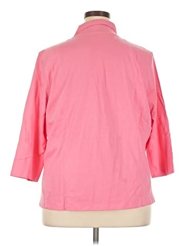 Appleseeds 3/4 Sleeve Button-Down Shirt (view 2)