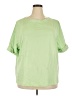 Appleseeds 100% Cotton Green Short Sleeve Blouse Size 3X - photo 1